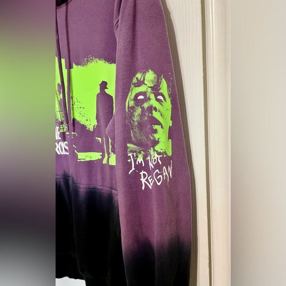 The Exorcist Purple and Green Pullover Hoodie - Picture 4 of 7